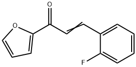 (2E)-3-(2-fluorophenyl)-1-(furan-2-yl)prop-2-en-1-one Struktur