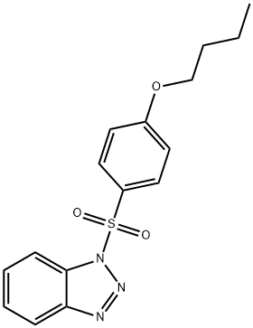 1-((4-butoxyphenyl)sulfonyl)-1H-benzo[d][1,2,3]triazole Struktur