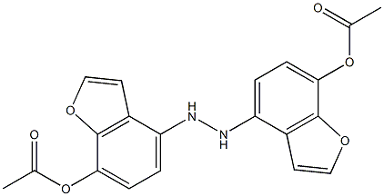 1,2-hydrazinediylidenebis(methylylidene-2-methoxy-4,1-phenylene) diacetate Struktur