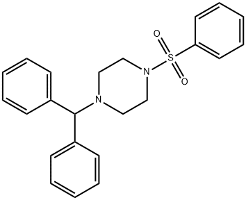 1-benzhydryl-4-(phenylsulfonyl)piperazine Struktur