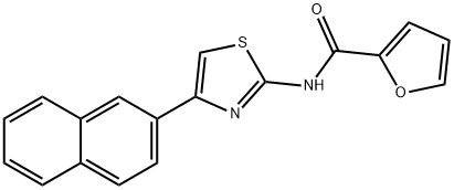 N-(4-(naphthalen-2-yl)thiazol-2-yl)furan-2-carboxamide Struktur