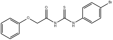 N-{[(4-bromophenyl)amino]carbonothioyl}-2-phenoxyacetamide Struktur