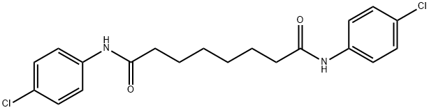 N,N'-bis(4-chlorophenyl)octanediamide Struktur