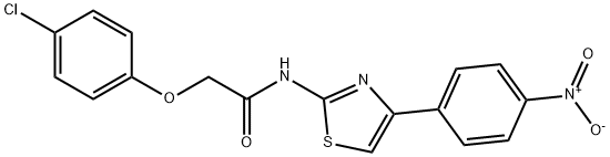 2-(4-chlorophenoxy)-N-(4-(4-nitrophenyl)thiazol-2-yl)acetamide Struktur