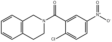 (2-chloro-5-nitrophenyl)-(3,4-dihydro-1H-isoquinolin-2-yl)methanone Struktur