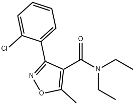 3-(2-chlorophenyl)-N,N-diethyl-5-methyl-1,2-oxazole-4-carboxamide Struktur