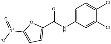 N-(3,4-dichlorophenyl)-5-nitrofuran-2-carboxamide Struktur