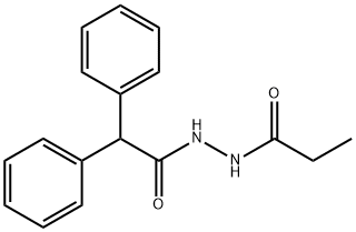 N'-(2,2-diphenylacetyl)propanohydrazide Struktur