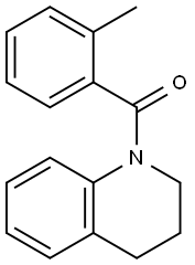 1-(2-methylbenzoyl)-1,2,3,4-tetrahydroquinoline Struktur