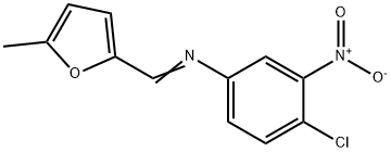 (4-chloro-3-nitrophenyl)[(5-methyl-2-furyl)methylene]amine Struktur