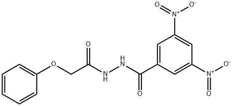 3,5-dinitro-N'-(phenoxyacetyl)benzohydrazide Struktur