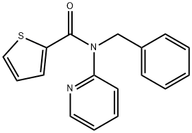 N-benzyl-N-(pyridin-2-yl)thiophene-2-carboxamide Struktur