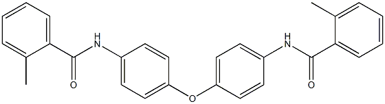 N,N'-[oxybis(4,1-phenylene)]bis(2-methylbenzamide) Struktur