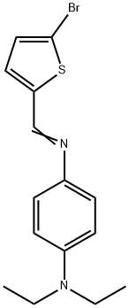 N'-[(5-bromo-2-thienyl)methylene]-N,N-diethyl-1,4-benzenediamine Struktur