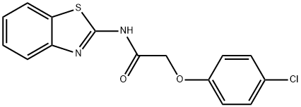 N-(1,3-benzothiazol-2-yl)-2-(4-chlorophenoxy)acetamide Struktur