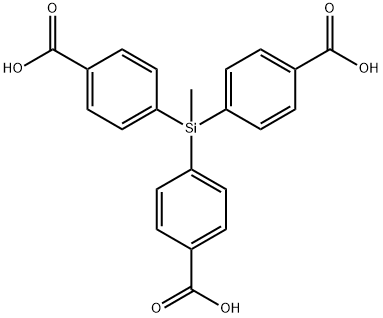 Benzoic acid,4,4',4''-(methylsilylidyne)tri- Struktur