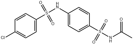 N-[(4-{[(4-chlorophenyl)sulfonyl]amino}phenyl)sulfonyl]acetamide Structure