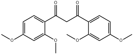 1,3-bis(2,4-dimethoxyphenyl)propane-1,3-dione Struktur