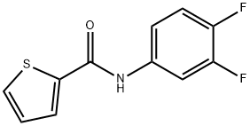 N-(3,4-difluorophenyl)-2-thiophenecarboxamide Struktur