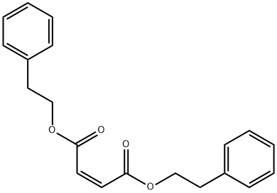 bis(2-phenylethyl) 2-butenedioate Struktur