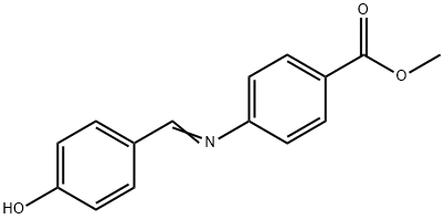 methyl 4-[(4-hydroxybenzylidene)amino]benzoate Struktur