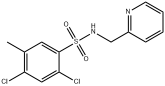 2,4-dichloro-5-methyl-N-(pyridin-2-ylmethyl)benzenesulfonamide Struktur