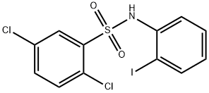 2,5-dichloro-N-(2-iodophenyl)benzenesulfonamide Struktur