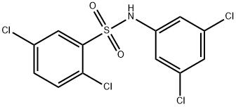 2,5-dichloro-N-(3,5-dichlorophenyl)benzenesulfonamide Struktur