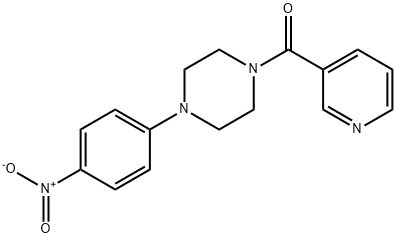 [4-(4-nitrophenyl)piperazin-1-yl](pyridin-3-yl)methanone Struktur