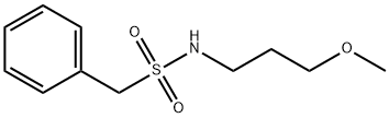 N-(3-methoxypropyl)-1-phenylmethanesulfonamide Struktur