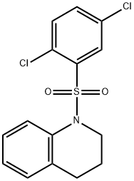 1-(2,5-dichlorophenyl)sulfonyl-3,4-dihydro-2H-quinoline Struktur