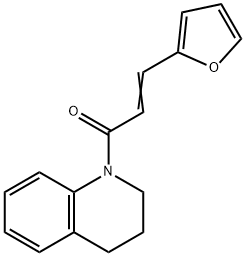 1-[3-(2-furyl)acryloyl]-1,2,3,4-tetrahydroquinoline Structure