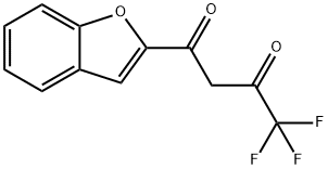 1-Benzofuran-2-yl-4,4,4-trifluoro-butane-1,3-dione Struktur