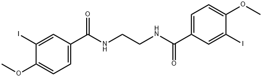 N,N'-1,2-ethanediylbis(3-iodo-4-methoxybenzamide) Struktur