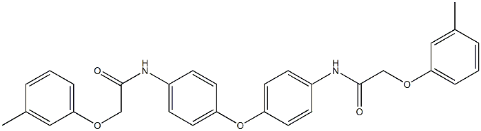 N,N'-[oxybis(4,1-phenylene)]bis[2-(3-methylphenoxy)acetamide] Struktur