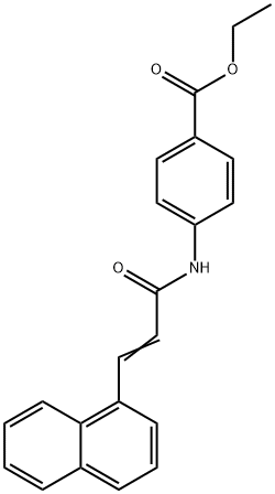 ethyl 4-{[3-(1-naphthyl)acryloyl]amino}benzoate Struktur