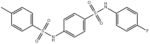 N-(4-{[(4-fluorophenyl)amino]sulfonyl}phenyl)-4-methylbenzenesulfonamide Struktur