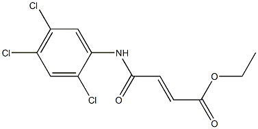 ethyl 4-oxo-4-[(2,4,5-trichlorophenyl)amino]-2-butenoate Struktur