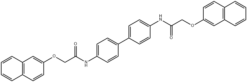 N,N'-4,4'-biphenyldiylbis[2-(2-naphthyloxy)acetamide] Structure