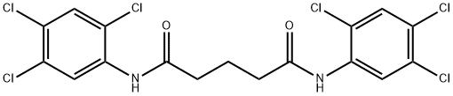 N,N'-bis(2,4,5-trichlorophenyl)pentanediamide Struktur