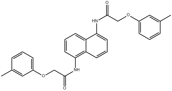 N,N'-1,5-naphthalenediylbis[2-(3-methylphenoxy)acetamide] Struktur