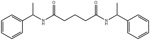 N,N'-bis(1-phenylethyl)pentanediamide Struktur