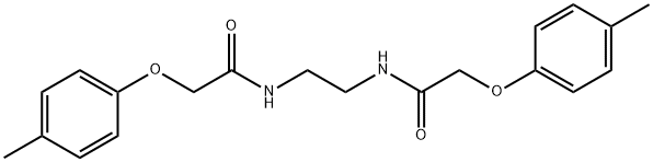 N,N'-1,2-ethanediylbis[2-(4-methylphenoxy)acetamide] Struktur