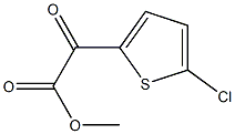 METHYL 2-(5-CHLOROTHIOPHEN-2-YL)-2-OXOACETATE Struktur