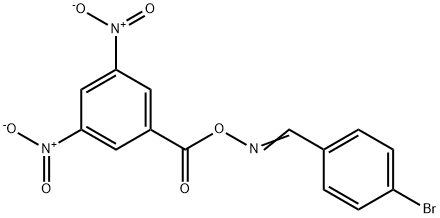 4-bromobenzaldehyde O-(3,5-dinitrobenzoyl)oxime Struktur