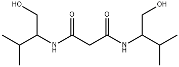 N,N'-bis[1-(hydroxymethyl)-2-methylpropyl]malonamide Struktur