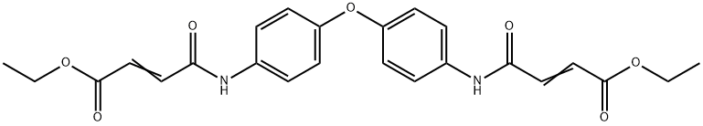 diethyl 4,4'-[oxybis(4,1-phenyleneimino)]bis(4-oxo-2-butenoate) Struktur