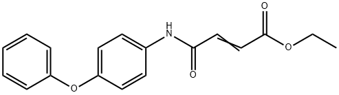 ethyl 4-oxo-4-[(4-phenoxyphenyl)amino]-2-butenoate Struktur