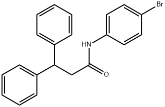 N-(4-bromophenyl)-3,3-diphenylpropanamide Struktur