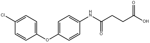 4-{[4-(4-chlorophenoxy)phenyl]amino}-4-oxobutanoic acid Struktur